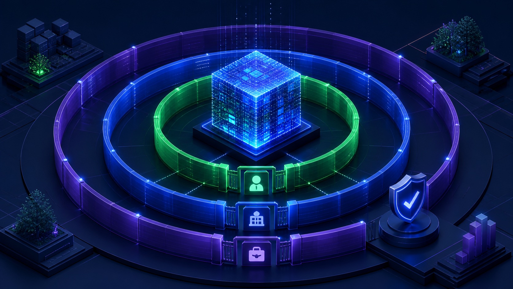 A central measurement dataset is protected by ownership, person, partner, and advertising-account permission gates