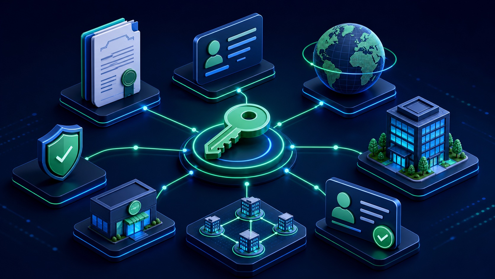 Legal entity identifier records connect official name, registry, address, status, brand, and branch evidence into a reviewed company map
