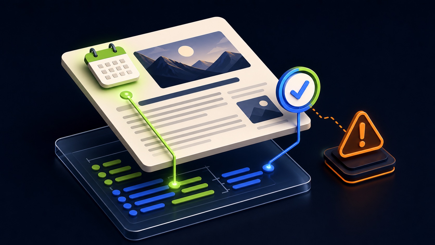 A visible article date aligns with a structured-data layer while a future-date warning is rejected
