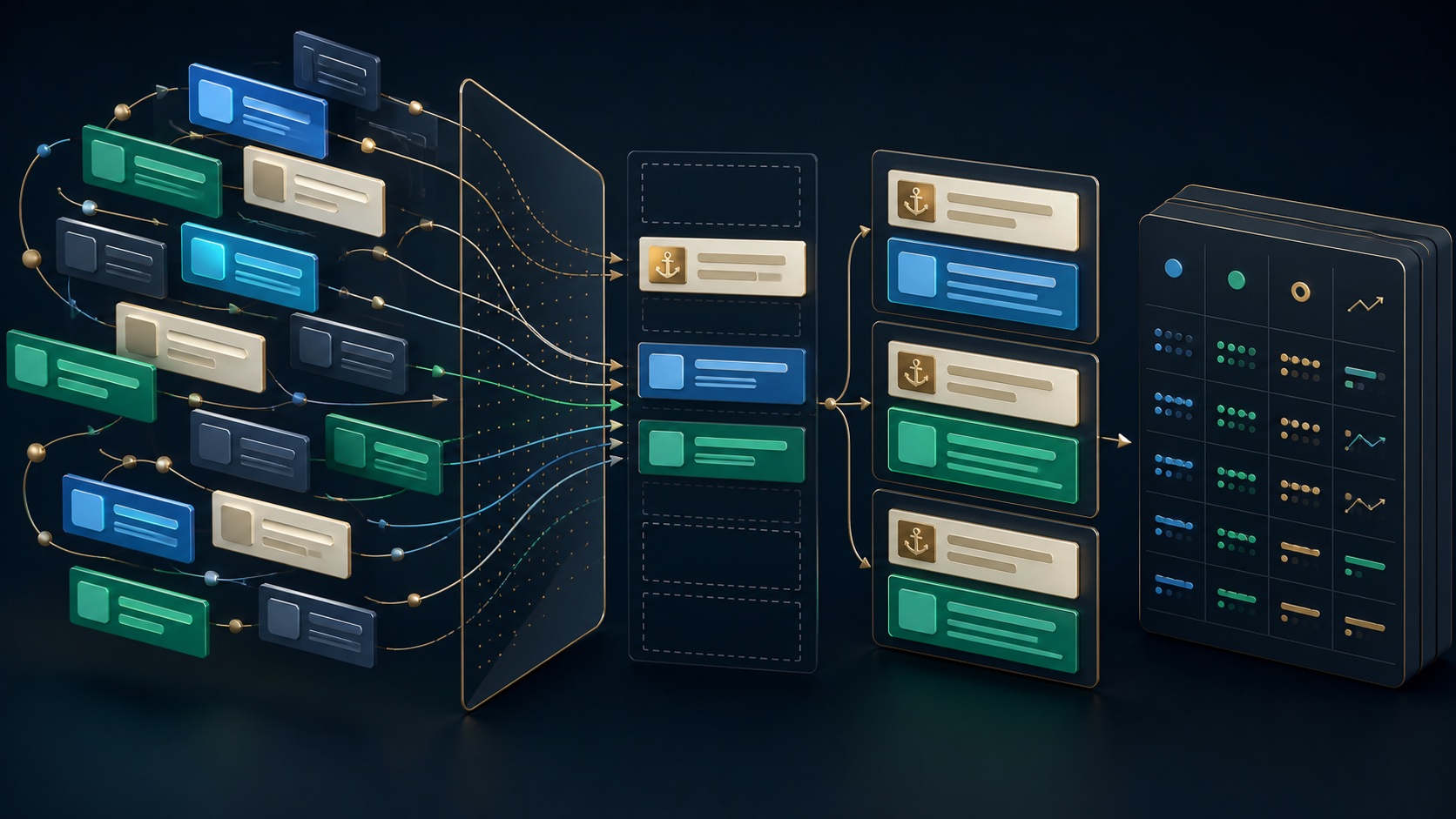 Responsive search ad headlines move among open positions while a small set of mandatory assets is pinned to controlled slots